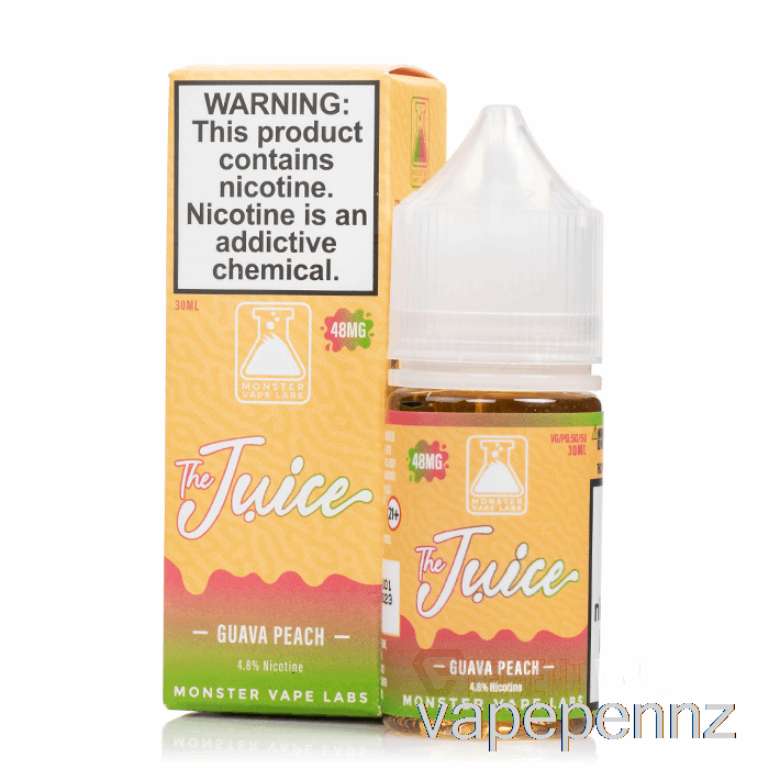 Guava Peach - The Juice Salts - 30mL 48mg VAPE NZ